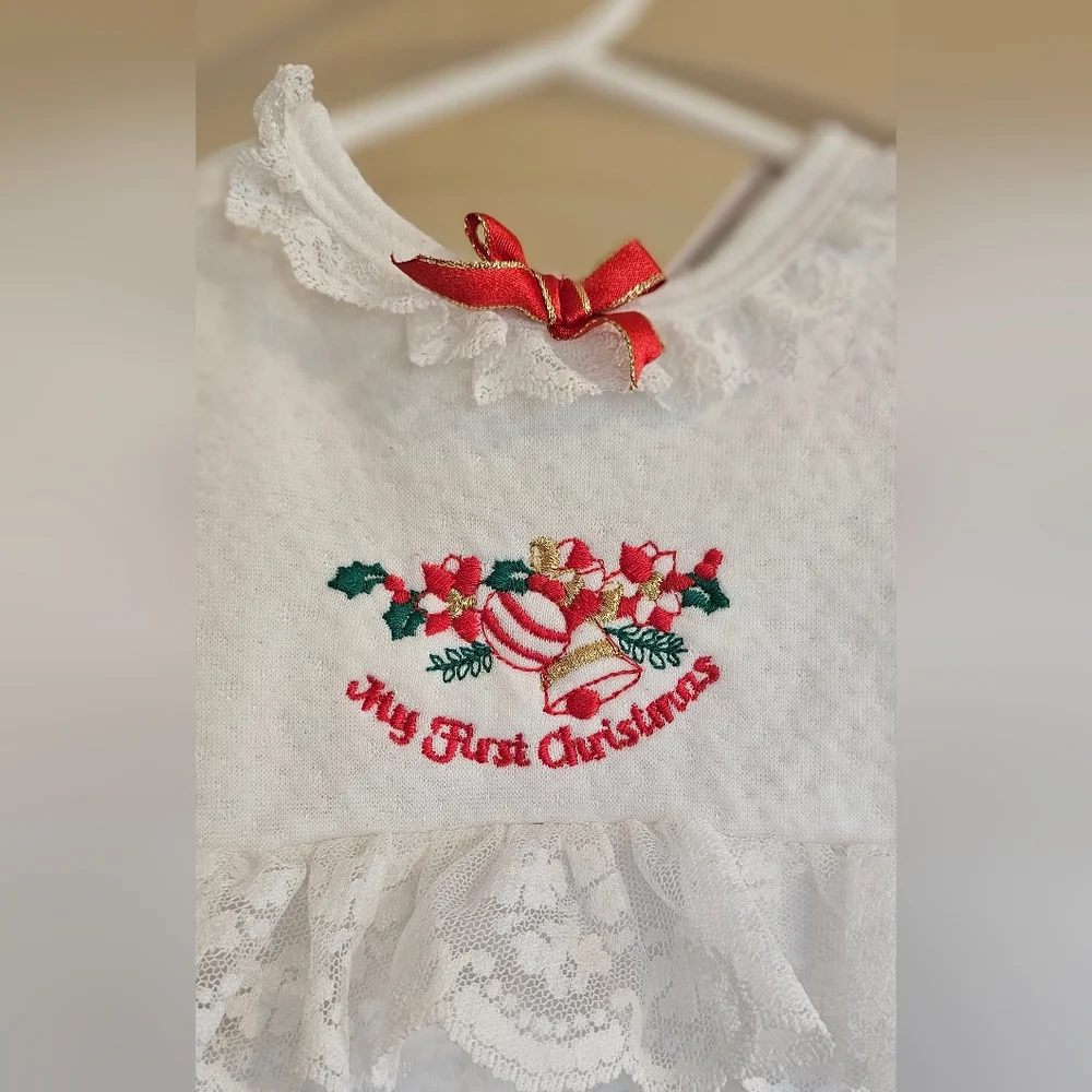 Vintage Smart Steps 6-9 Mos My First Christmas Onesie - Picture 3 of 6